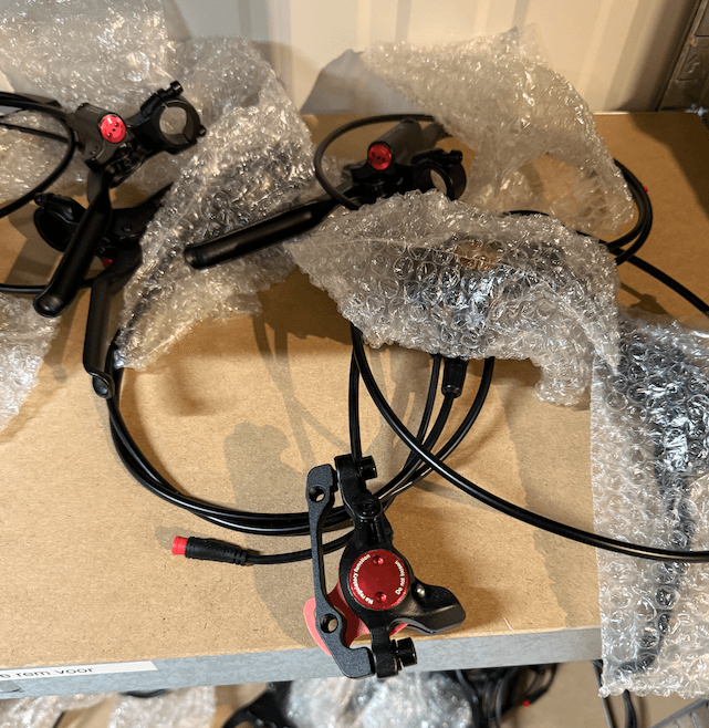 Hydraulische remmen fatbike - complete remsysteem met remblokken